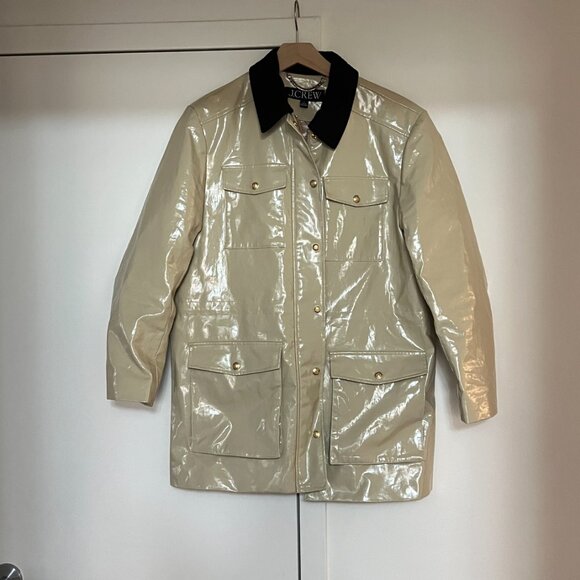 J.Crew Collection Barn Jacket™ in laminated linen - Size Small - Picture 4 of 4